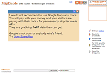 Tablet Screenshot of mapdist.de